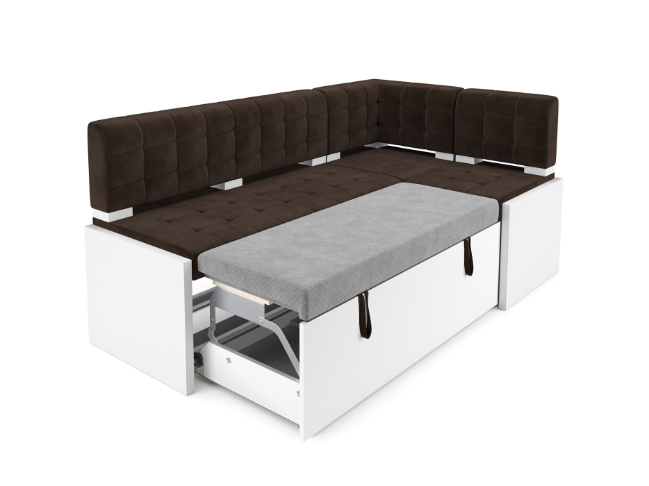 Кухонные уголки, Диван угловой кухонный Ганновер (Велюр) 205х82х130 см