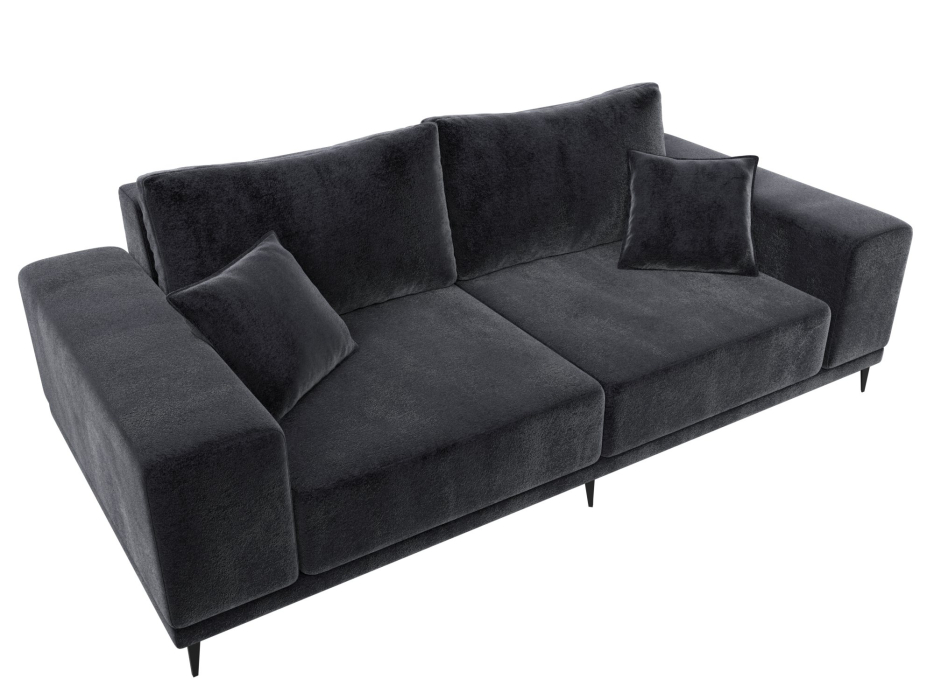 Диваны кровати со спальным местом, Диван прямой Льюес, велюр TOWER