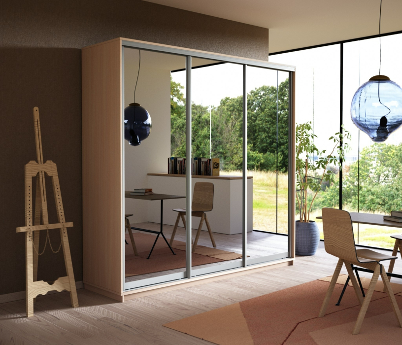 Шкафы-купе, Шкаф-купе Экспресс Экспенс трио 2400 x 1800 x 600