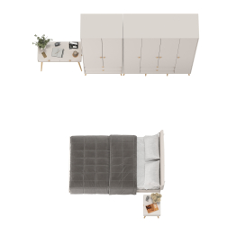 Мебель для спальни со спальным местом на 1200 Афина