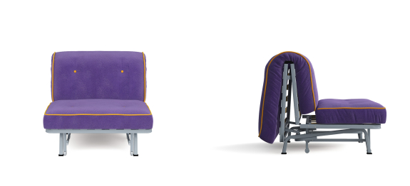 Кресло-кровать Вилли Сканди сиреневый