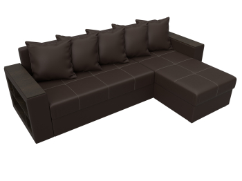 Диван угловой Дубай Лайт угол универсальный, экокожа