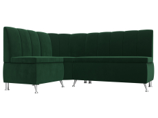 Диваны угловые кухонные, Диван кухонный прямой Кантри левый угол, велюр