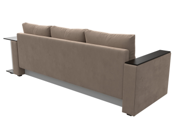 Диван прямой Атланта со столом справа, велюр