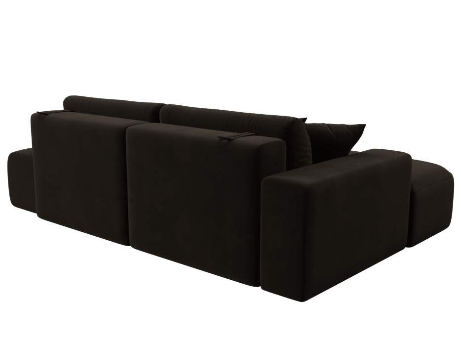 Диваны угловые в гостиную, Диван угловой Лига-036 Модерн левый угол, микровельвет