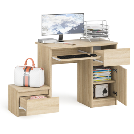 Компьютерный стол МС-1 правый с тумбой Мори