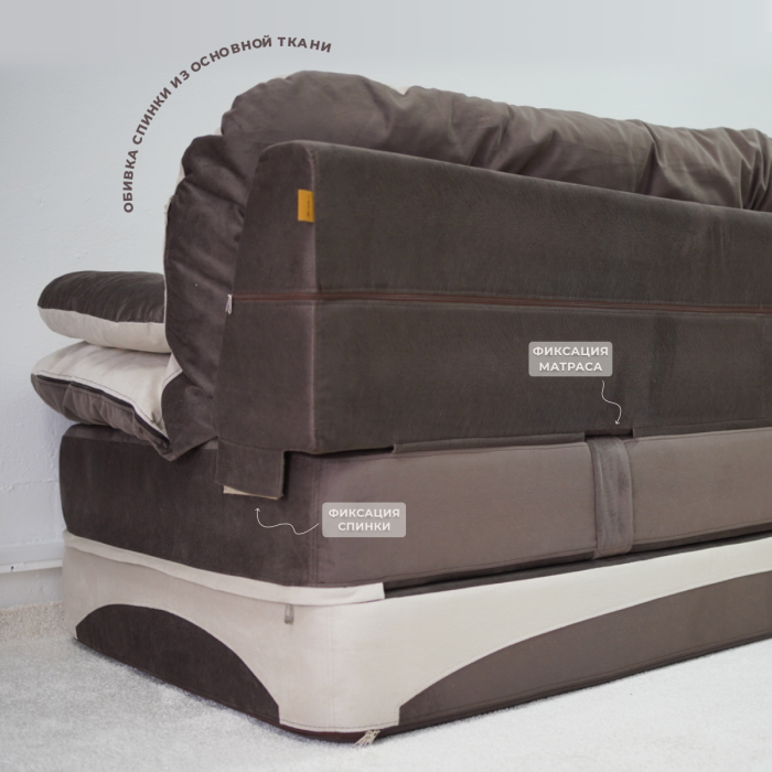 Бескаркасные диваны, Бескаркасный диван-кровать Клиффорд Макси 1950*1900 мм велюр