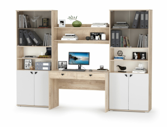 Стенка для домашнего офиса Бостон № 40 