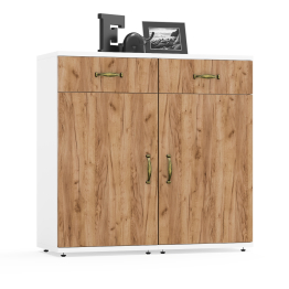 Две тумбы с ящиком и дверкой Лидер-8.