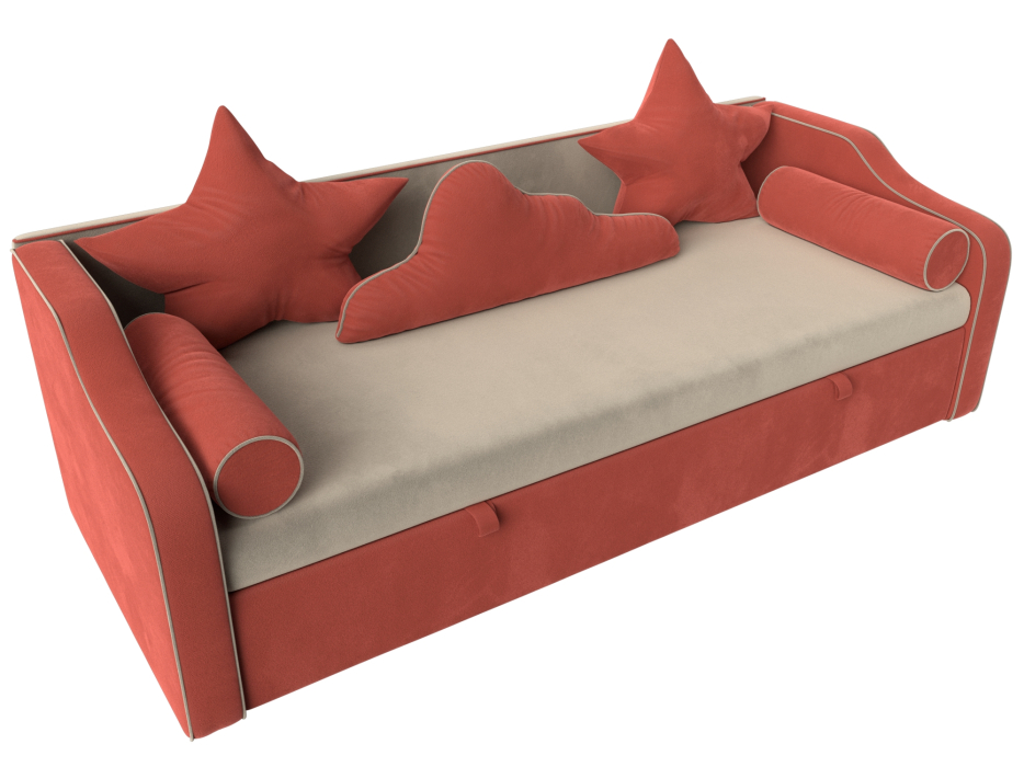 Детские диваны, Детский диван-кровать Рико, микровельвет