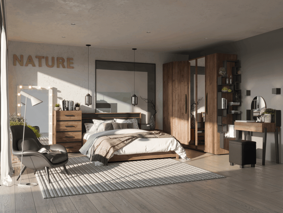 Кровати, Модульная система Nature (модуль 306) Кровать Люкс 1800+орт.осн