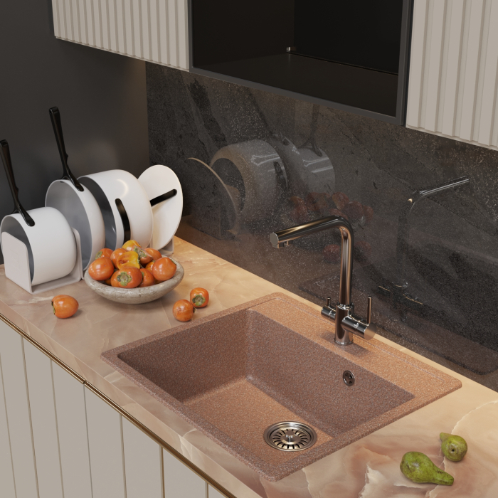 Кухонные мойки, Мойка ML-GM15, 560*500*180мм NEW*