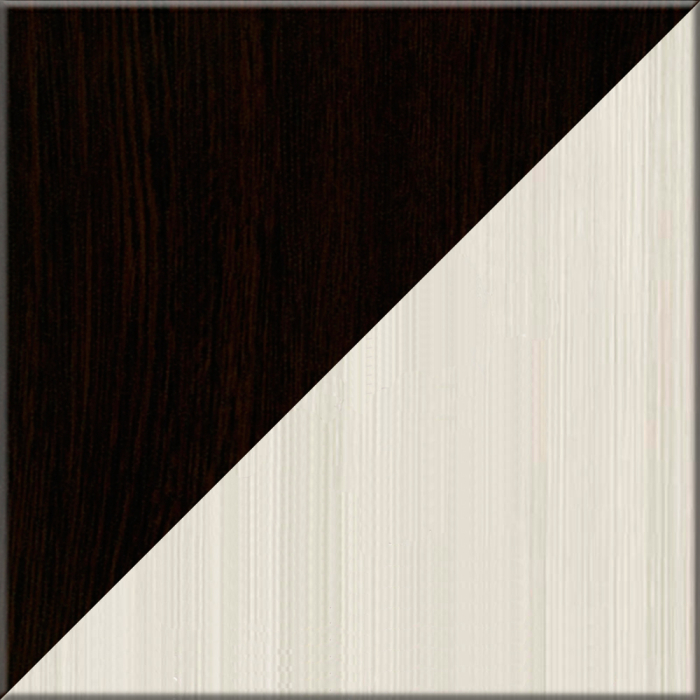 Настенные полки, Комплект из двух книжных полок со стеклом КН-01