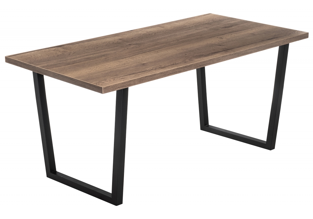 Обеденные столы, Стол деревянный Эльпатия 150 (черный матовый)