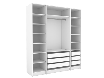 Открытая гардеробная Оскар (компл.21), 200 см