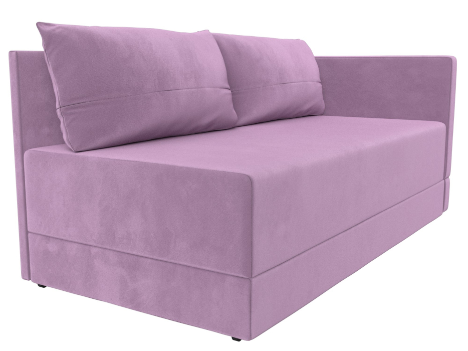 Кушетка диван, Кушетка Никас правая, микровельвет