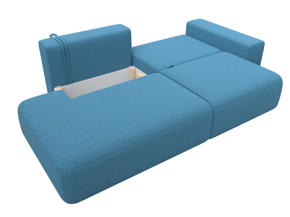 Диваны еврокнижки, Диван прямой Лига-036 НПБ Модерн подлокотник справа, рогожка Амур