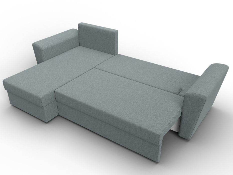 Диваны угловые в гостиную, Угловой диван Амстердам Лайт левый угол, рогожка Амур