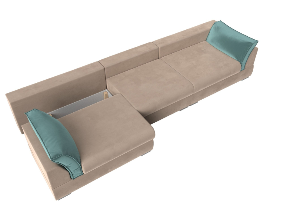 Диваны прямые кухонные, Прямой диван Пекин Long, велюр