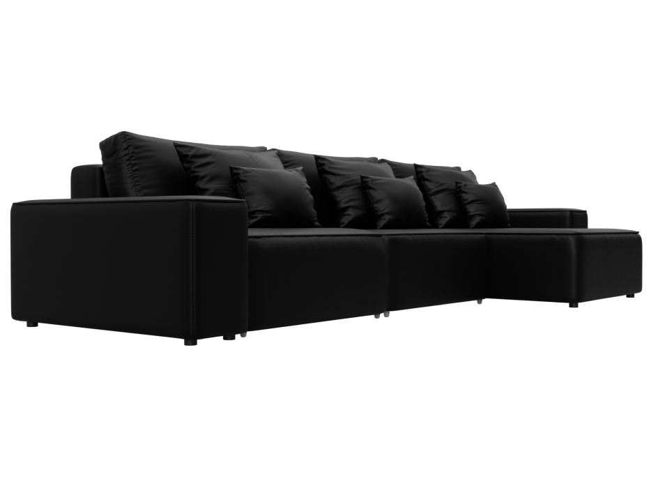 Диваны угловые в гостиную, Диван угловой Лига-074 угол универсальный, экокожа GRIFON