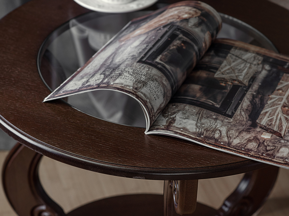 Журнальные столики, Стол журнальный Мебелик Грация (С) на колесах