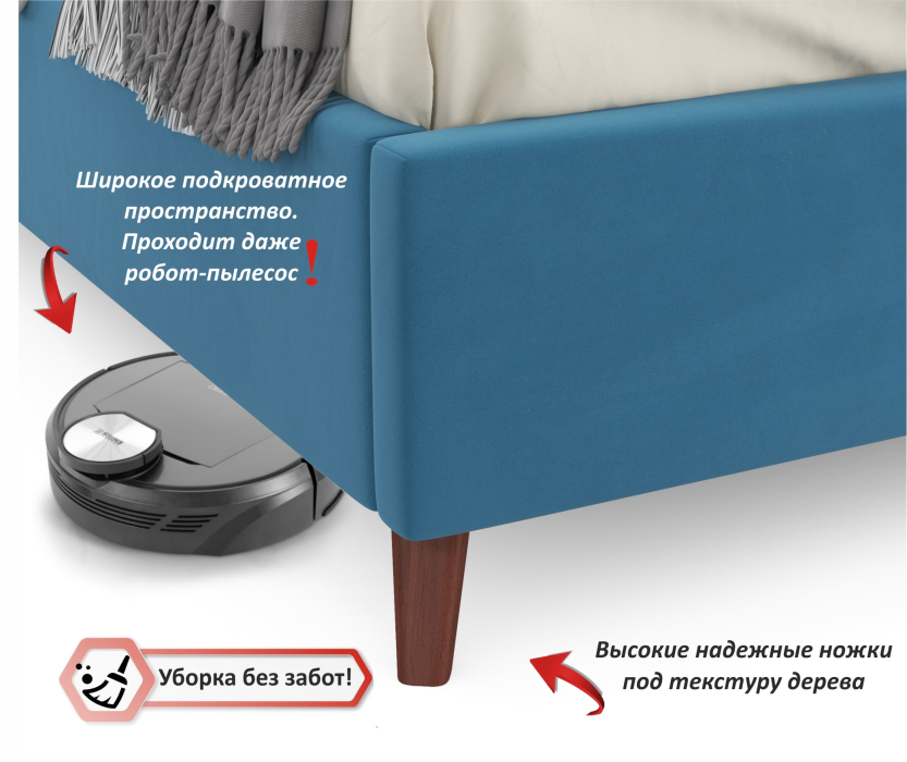 Мягкая кровать, Мягкая кровать Betsi 1600 с подъемным механизмом и матрасом ГОСТ