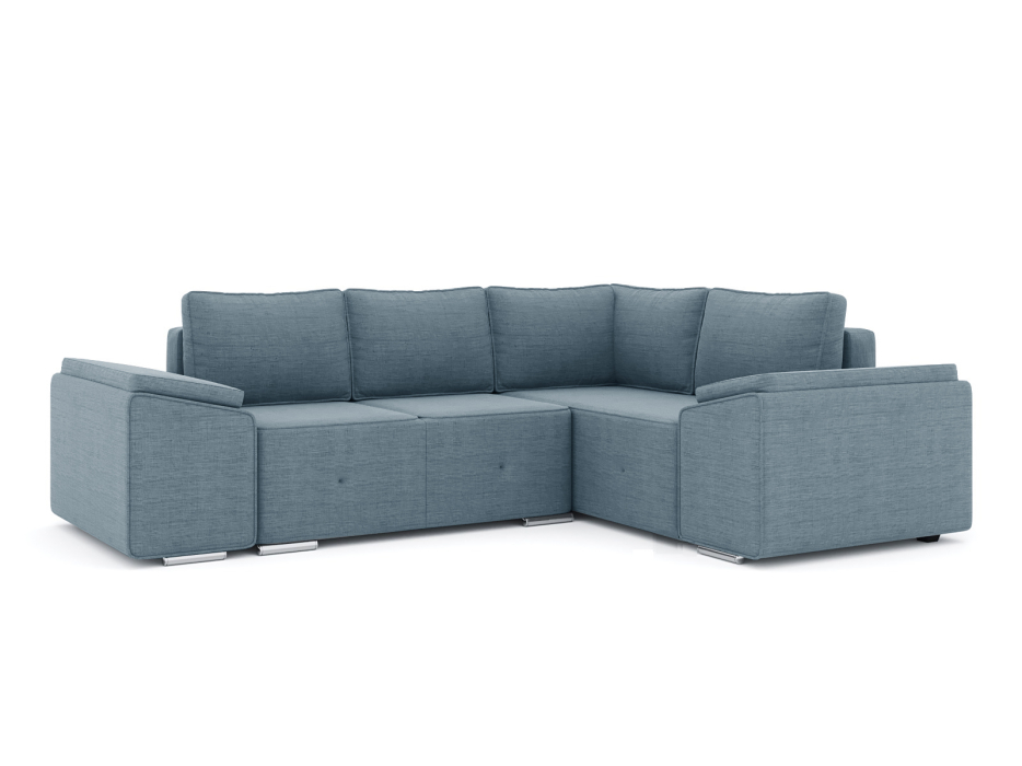 Диваны угловые в гостиную, Диван-кровать угловой Хавьер 1 ПБ еврокнижка, рогожка Люкс