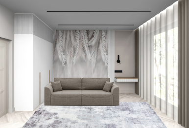 Диван-кровать еврокнижка Рафаэль НПБ, рогожка Люкс