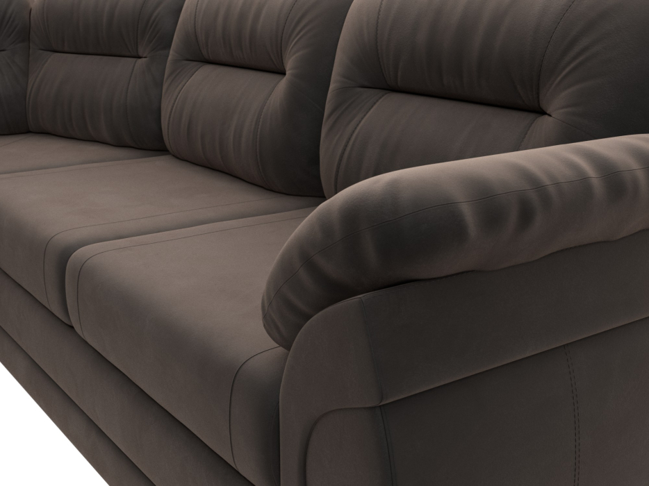 Диваны угловые в гостиную, Диван угловой Бруклин левый угол, велюр