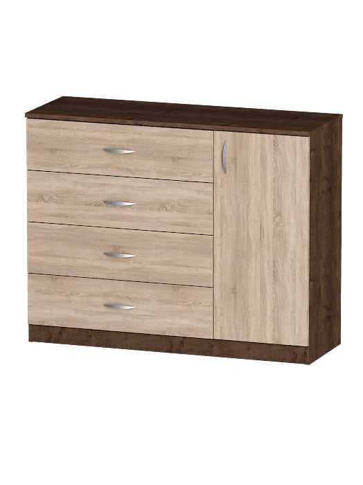 Комоды, Комод Лайф 115*40*90	Дуб экспрессив