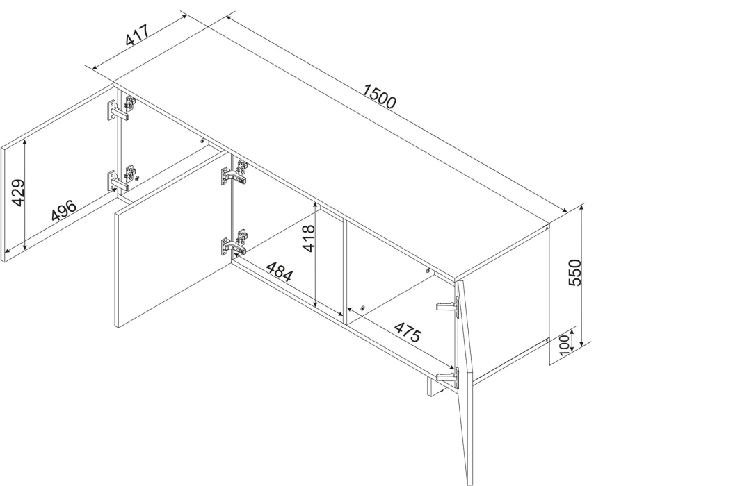 ТВ-тумбы, Тумба ТВ Алма-2 