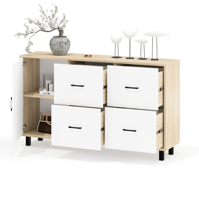 Комоды, Комод-тумба 4-ре ящика и дверка РВК 125-1504