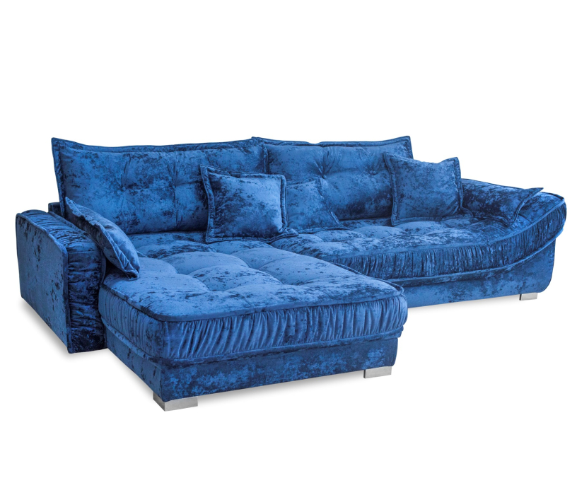 Диваны угловые в гостиную, Диван мягкий угловой Бруно, велюр