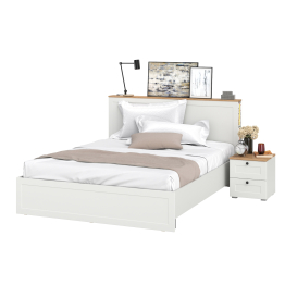 Кровать с ортопедическим основанием и прикроватная тумба Остин