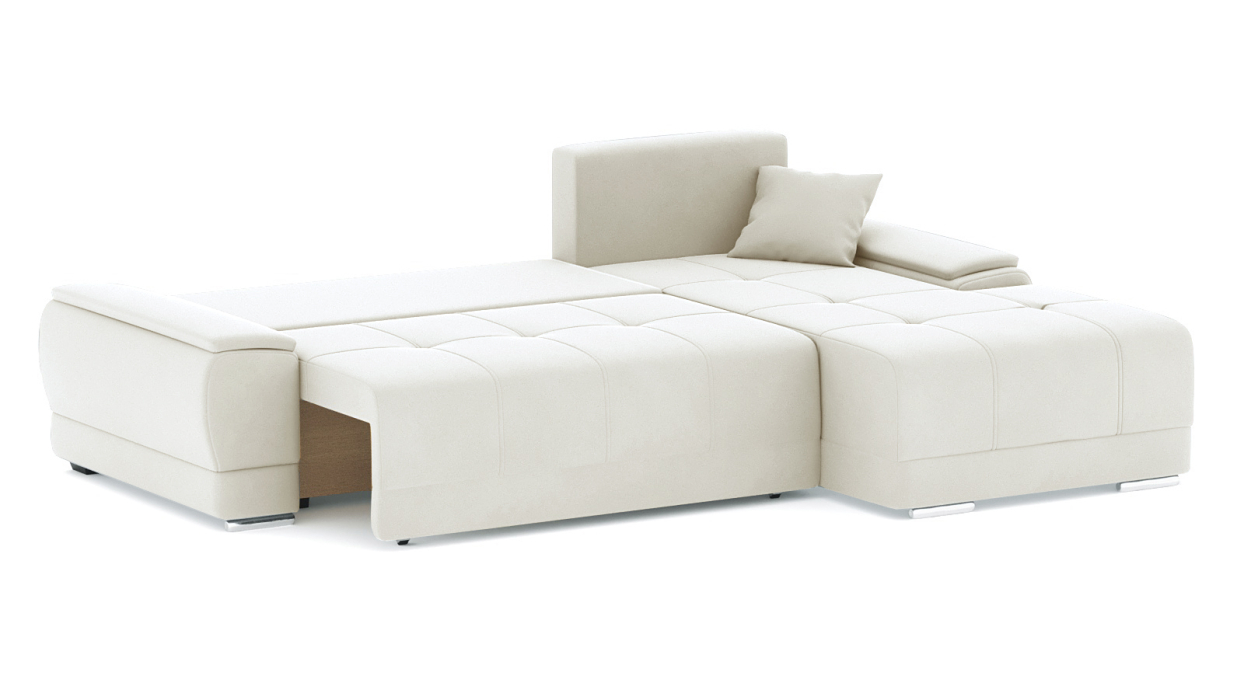 Диваны угловые в гостиную, Диван-кровать угловой Нордвикс Мини, велюр