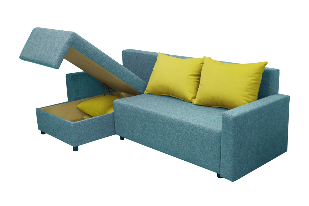 Диваны угловые в гостиную, Угловой диван Шерри, рогожка