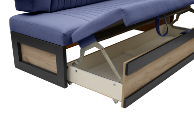 Прямой кухонный диван Парус 188 Дуб крафт серый