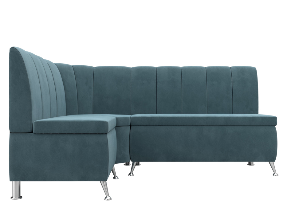 Диваны угловые кухонные, Диван кухонный прямой Кантри левый угол, велюр