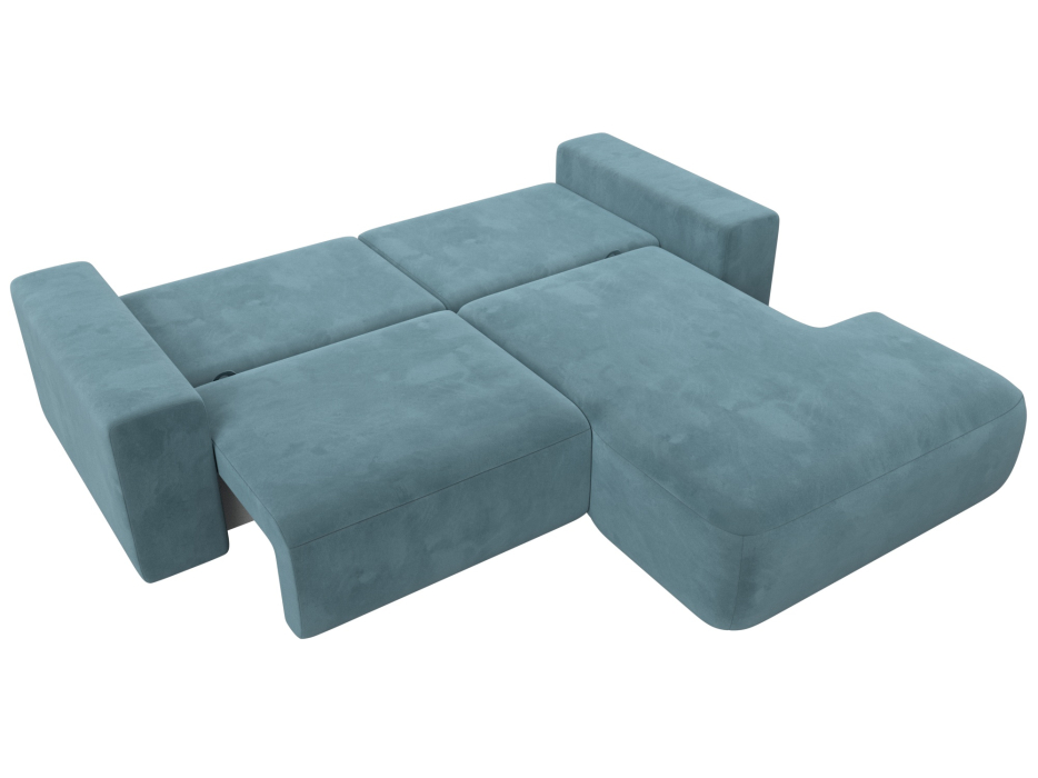 Диваны угловые в гостиную, Диван угловой Лига-036 Классик правый угол, велюр