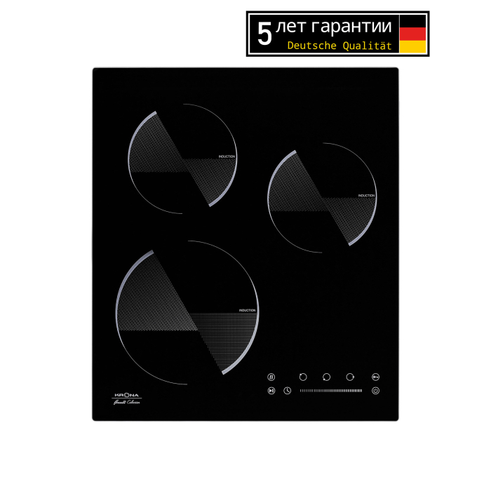 Встраиваемые варочные панели, Варочная панель Krona OMBRA 45 BL