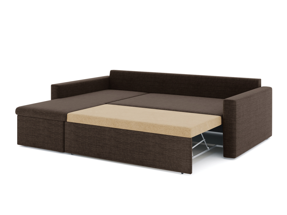 Диваны угловые в гостиную, Диван-кровать угловой Турин дельфин, рогожка