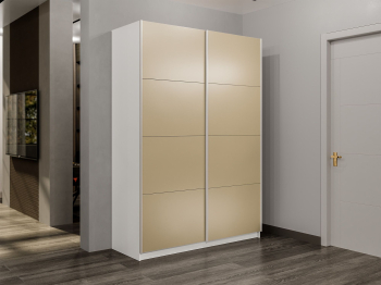 Шкаф-купе Прайм 2-х дверный Стекла фисташка/Доводчики 160х57х230