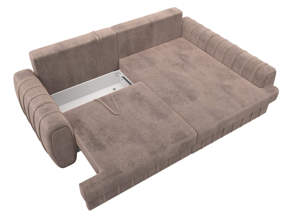 Диваны угловые в гостиную, Диван угловой Лига-057 НПБ угол правый, велюр TOWER