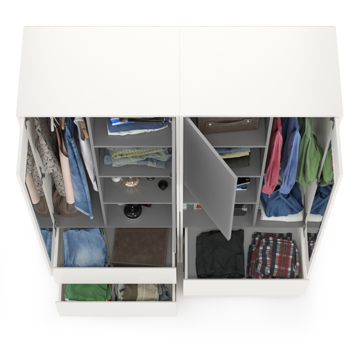 Шкафы двухстворчатые, Два шкафа для одежды для молодёжной Торонто