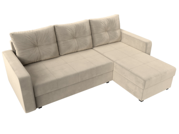 Угловой диван Ливерпуль Лайт правый угол, микровельвет