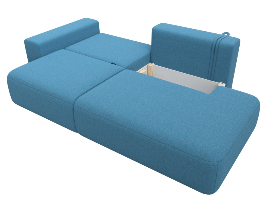 Диваны еврокнижки, Диван прямой Лига-036 НПБ Модерн подлокотник слева, рогожка Амур