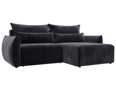 Диваны угловые в гостиную, Диван угловой Лига-051 НПБ угол универсальный, велюр TOWER