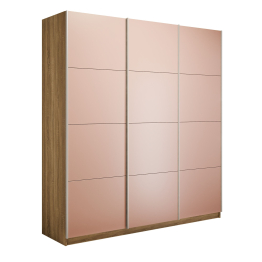 Шкаф-купе Прайм 3-х дверный Стекла пудра/Доводчики 210х57х230