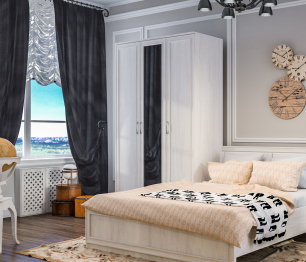 Шкаф 3-х дверный Флоренция СБ-2390