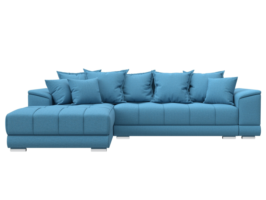 Диваны угловые в гостиную, Диван угловой НордСтар левый угол, рогожка Амур